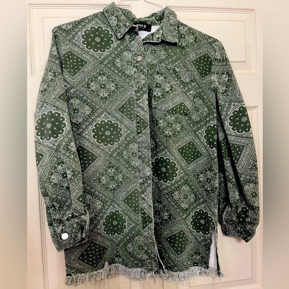 Blue B size medium corduroy jacket